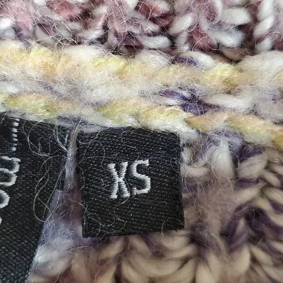 Moon and Madison boutique womens size XS cropped multi colored/striped sweater - Picture 12 of 13